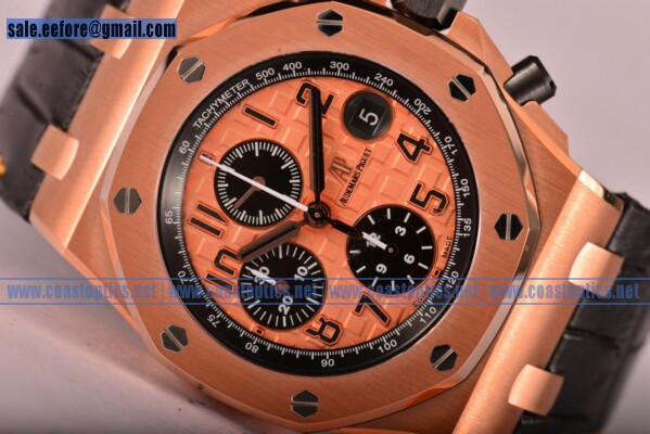 Audemars Piguet Royal Oak Offshore Chrono Watch Rose Gold 1:1 Clone 26470OR.OO.A002CR.01 (J12)